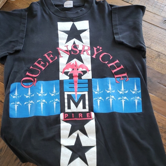 Stedman Other - Vintage 1990s Queensryche Metal Band  T- shirt